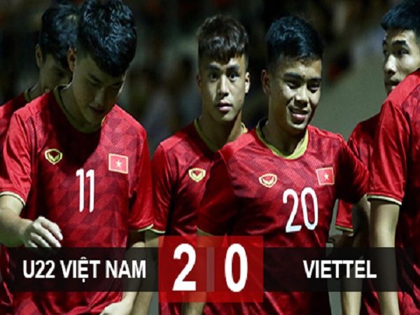 U22 Việt Nam thắng Viettel sau ba hiệp đấu trong trận giao hữu